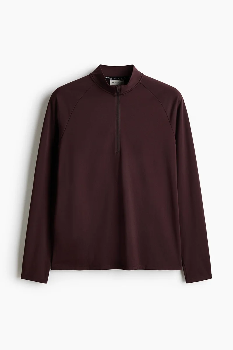 H&M  Zip-top midlayer sports top with ThermoMove™ for Men | Best Price UAE